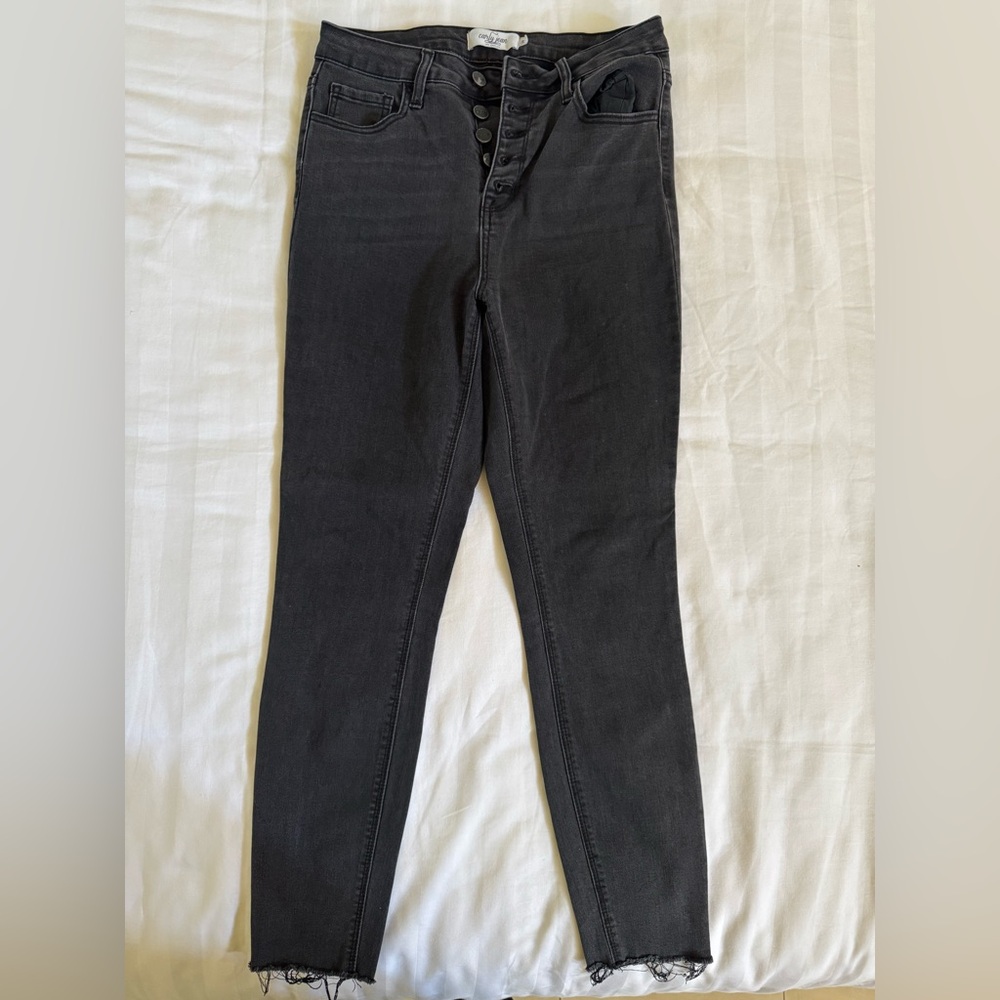 Carly Jean Los Angeles Classic Black Women's Jeans